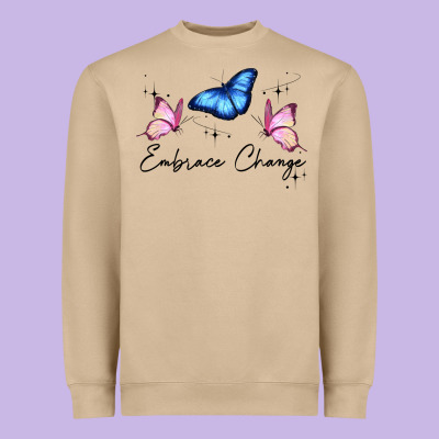 Embrace Change Heavyweight Sweatshirt Designed By Jahusdesignshop
