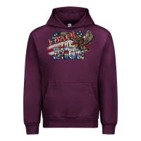 Mauve Wine I back to blue Eagle 4th of july Urban Hoodie - HowdyJamesFarm
