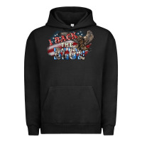 Pigment Black I back to blue Eagle 4th of july Urban Hoodie - HowdyJamesFarm