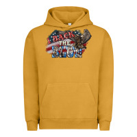 Pigment Peanut Butter I back to blue Eagle 4th of july Urban Hoodie - HowdyJamesFarm