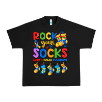 Black rock your  world down syndrome Urban Heavy Tee - Artiststas