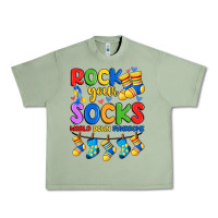 Oil Green rock your  world down syndrome Urban Heavy Tee - Artiststas
