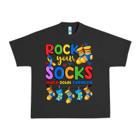 Pigment Black rock your  world down syndrome Urban Heavy Tee - Artiststas
