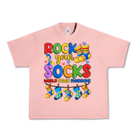 Salmon rock your  world down syndrome Urban Heavy Tee - Artiststas
