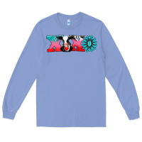 Colony Blue xoxo with cow Long Sleeve Tee - AdoDesignShop
