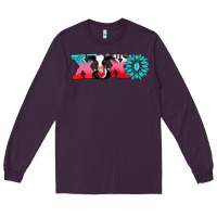 Plum xoxo with cow Long Sleeve Tee - AdoDesignShop