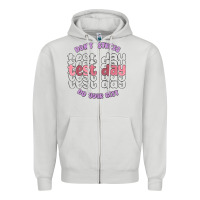 Dove Grey dont stress test day do your best Zipper Hoodie - MaliasSmallBusiness