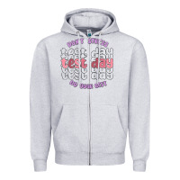 Heather Grey dont stress test day do your best Zipper Hoodie - MaliasSmallBusiness