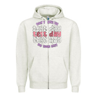 Oatmeal Heather dont stress test day do your best Zipper Hoodie - MaliasSmallBusiness