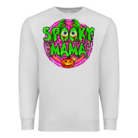 Dove Grey Spooky Mama Premium Sweatshirt - BundleAndBundleShop