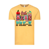 Vintage Mustard little miss pre k Vintage Tee - AdoDesignShop