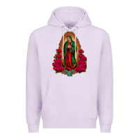 Lilac Our Lady of Guadalupe Premium Hoodie - Bettercallsaul
