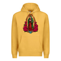 Mustard Our Lady of Guadalupe Premium Hoodie - Bettercallsaul