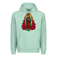 Seafoam Our Lady of Guadalupe Premium Hoodie - Bettercallsaul