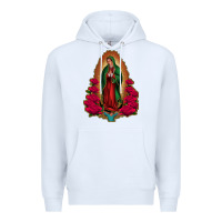 White Our Lady of Guadalupe Premium Hoodie - Bettercallsaul