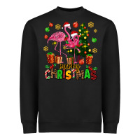 Black flamingo merry christmas Heavyweight Sweatshirt - AdoDesignShop