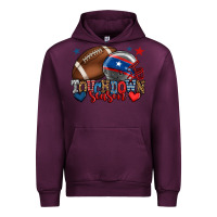 Mauve Wine Touchdown season American football 4th of july Urban Hoodie - HowdyJamesFarm