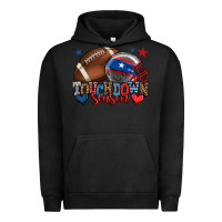 Pigment Black Touchdown season American football 4th of july Urban Hoodie - HowdyJamesFarm