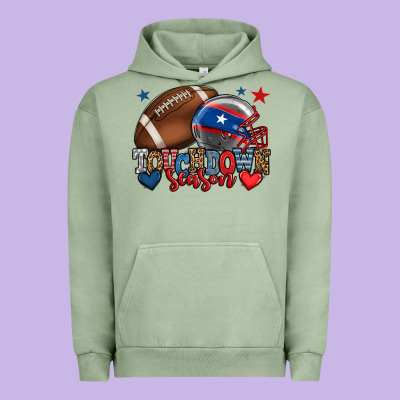 Touchdown Season American Football 4th Of July Urban Hoodie Designed By Howdyjamesfarm