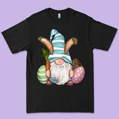 Premium Tee Easter Bunny Gnomes with Egg and Carrot