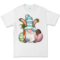 White Easter Bunny Gnomes with Egg and Carrot Premium Tee - RanaPortraitStore