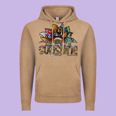 You Are My Sunshine Autism Awareness Vintage Hoodie Designed By Sublimationcraftshop