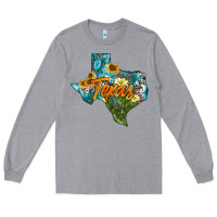 Western Texas Map Long Sleeve Tee | Teevron