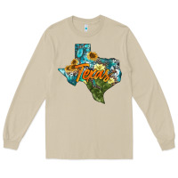 Mushroom western texas map Long Sleeve Tee - AdoDesignShop