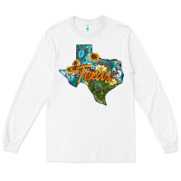 White western texas map Long Sleeve Tee - AdoDesignShop