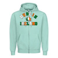 Seafoam dublİn ireland Zipper Hoodie - MaliasSmallBusiness