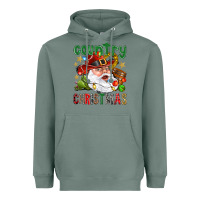 Sage Country Christmas Heavyweight Hoodie - NancyCooperArtShop