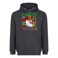 Smoke Country Christmas Heavyweight Hoodie - NancyCooperArtShop