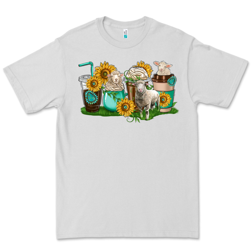 Sheep Coffee Cups Premium Tee by texasbilliewilder | Teevron