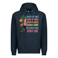 Navy women of the bible Premium Hoodie - JahusDesignShop