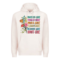 Pale Pink women of the bible Premium Hoodie - JahusDesignShop