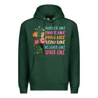 Sports Green women of the bible Premium Hoodie - JahusDesignShop