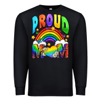 Black Western Proud Mom Premium Sweatshirt - BundleAndBundleShop