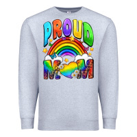 Heather Grey Western Proud Mom Premium Sweatshirt - BundleAndBundleShop