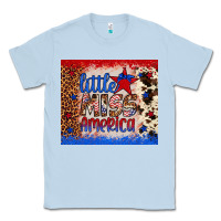 Dusty Blue little miss america Classic Tee - Artiststas