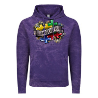 Cloud Purple austism Vintage Hoodie - SublimationCraftShop