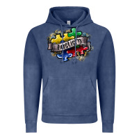 Vintage Denim austism Vintage Hoodie - SublimationCraftShop