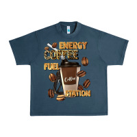 Midnight Navy energy coffee fuel station Urban Heavy Tee - Artiststas