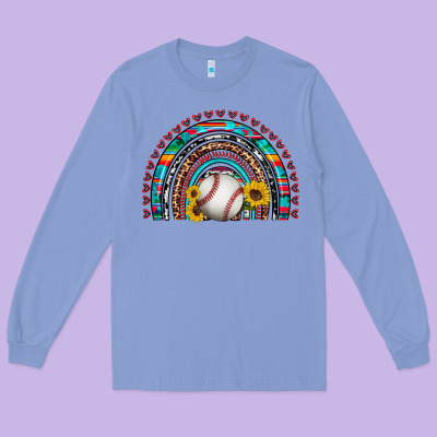 Baseball Rainbow Long Sleeve Tee Designed By Artiststas