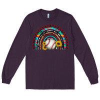 Plum baseball rainbow Long Sleeve Tee - Artiststas