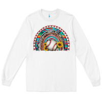 White baseball rainbow Long Sleeve Tee - Artiststas