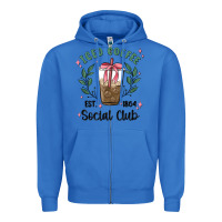 True Royal iced coffee social club Zipper Hoodie - MaliasSmallBusiness