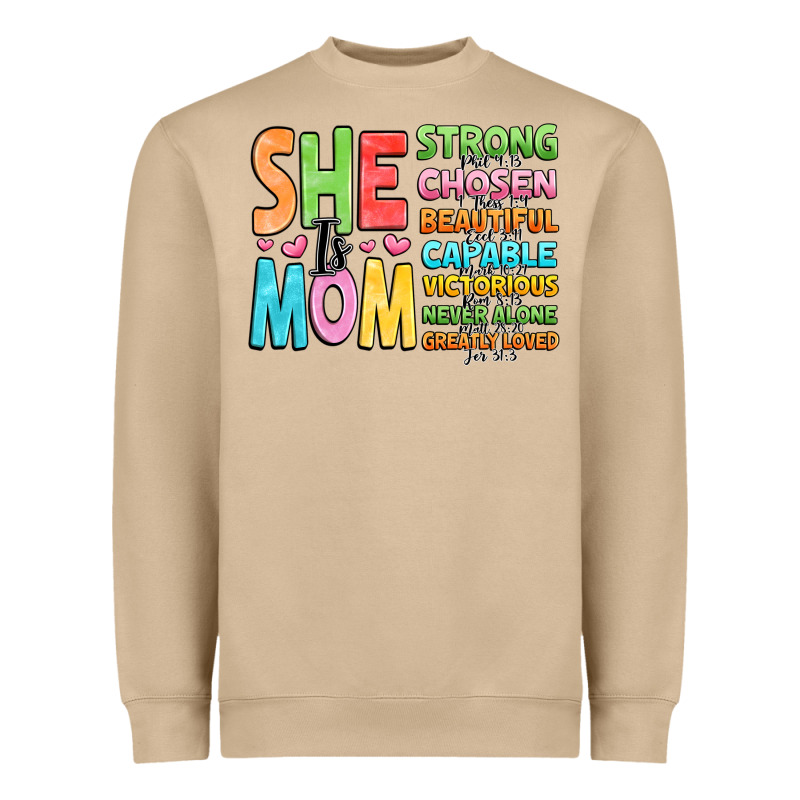 She Is Mom Heavyweight Sweatshirt by JahusDesignShop | Teevron