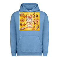 Pigment Pebble Blue pumpkin pie and family Urban Hoodie - TumblerDesignByShophia