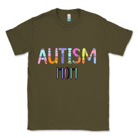 Army Green Titi Pretty Art Autism Mom Classic Tee - CowhideDigitalArt