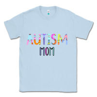 Dusty Blue Titi Pretty Art Autism Mom Classic Tee - CowhideDigitalArt